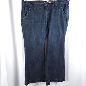 Old Navy Womens 14 Short 36x28‎ Navy Blue Bootcut The Flirt Jeans Mid-Rise